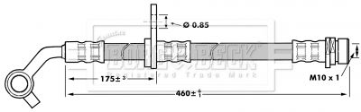 BORG & BECK Bremžu šļūtene BBH7023